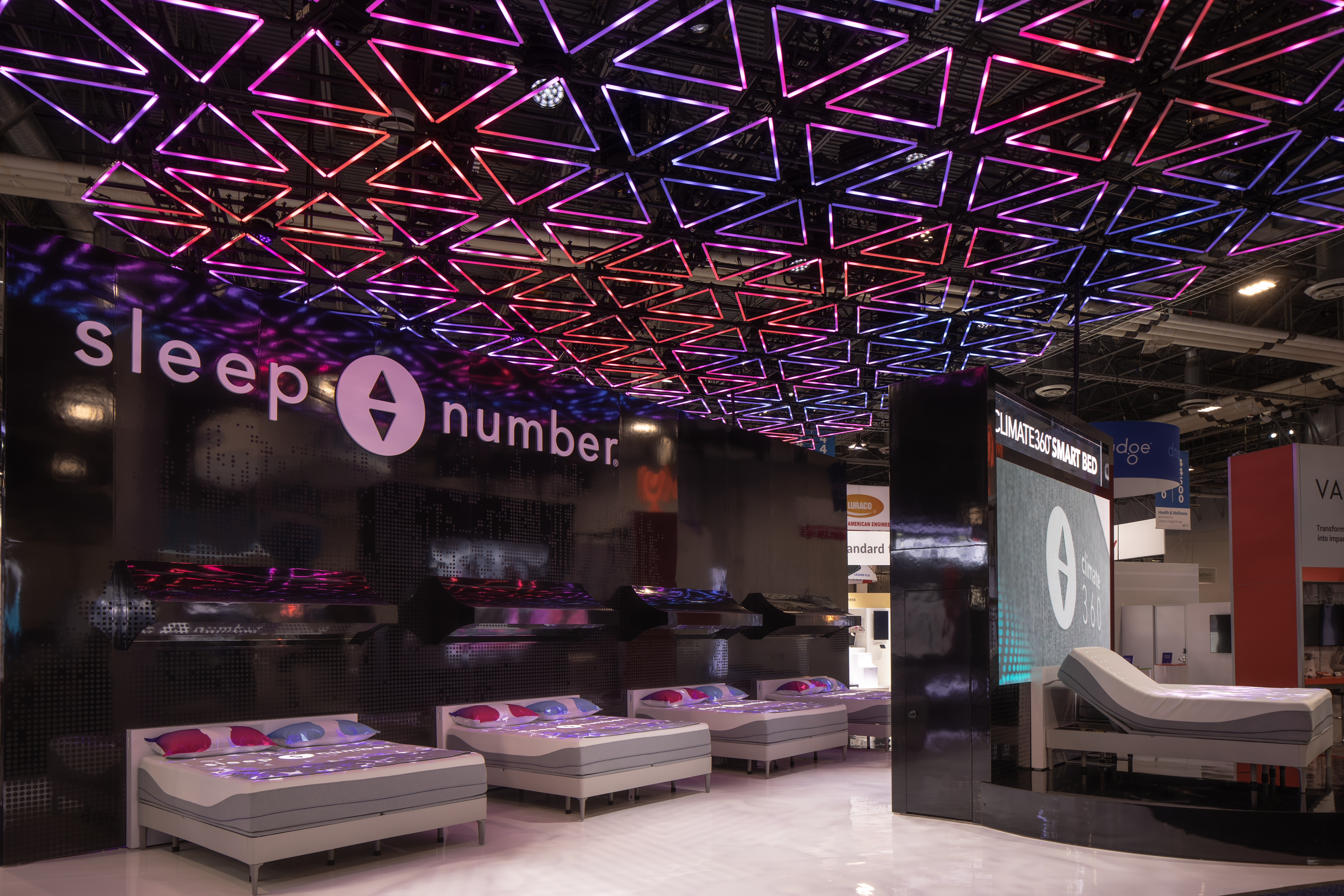 Sleep Number CES booth