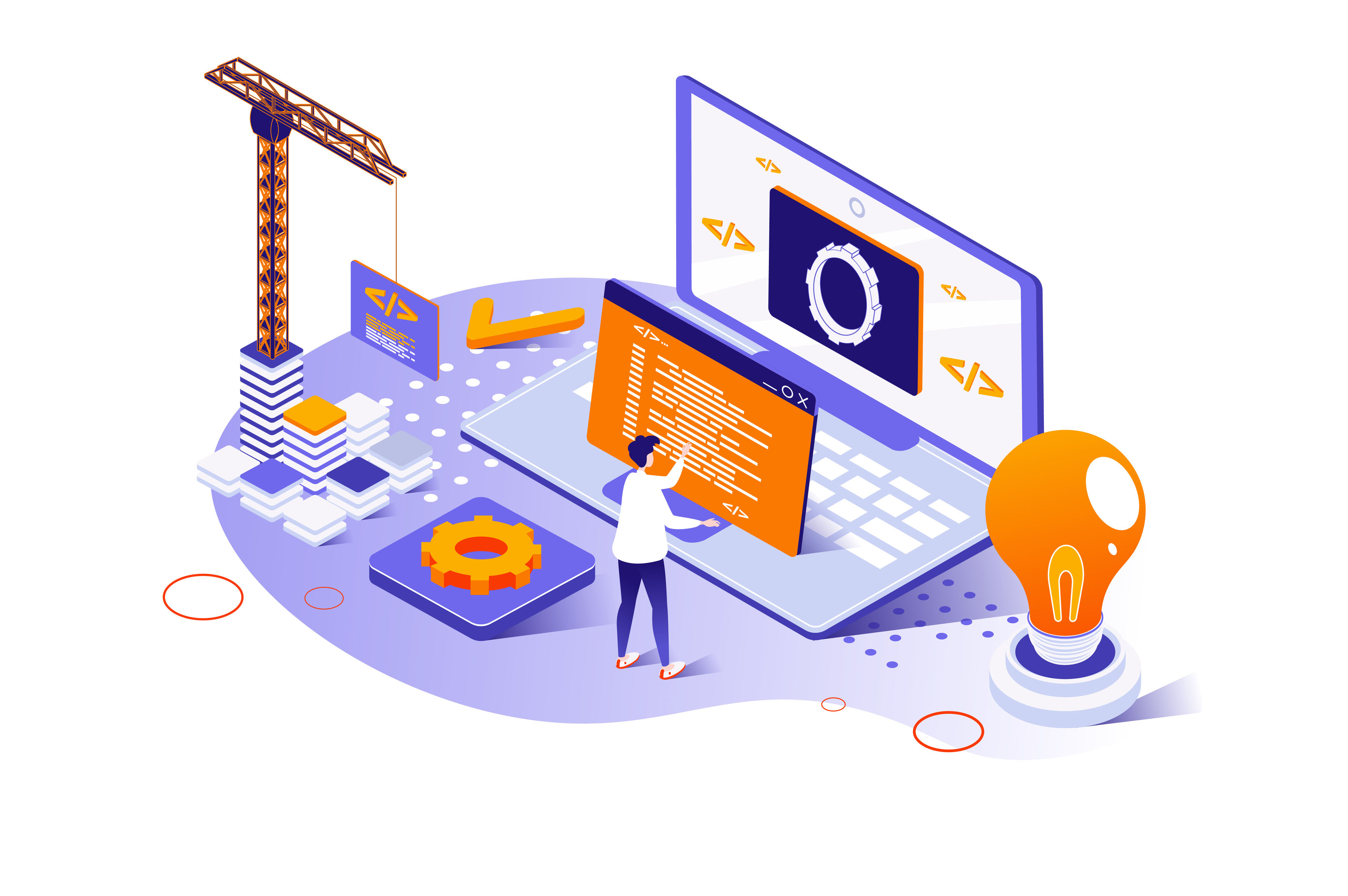 Web development clipart